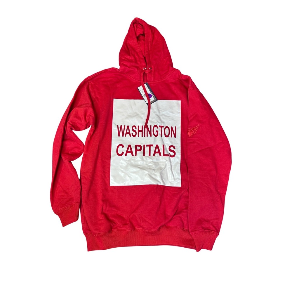 Washington Capitals NHL Red Pullover Hoodie Mens XLarge Tall XLT New With Tags